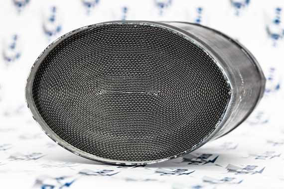 Универсальный нейтрализатор OVAL 152x100x120мм (металлоблок, 400 ячеек)